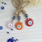 Handcrafted Evil Eye Glass Wall Hanging Blue Eye Protection Pendant For Home Decor 5