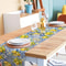 Summer Lemon Linen Table Runner Farmhouse Citrus Table Decor For Kitchen Dining Party Settings 1