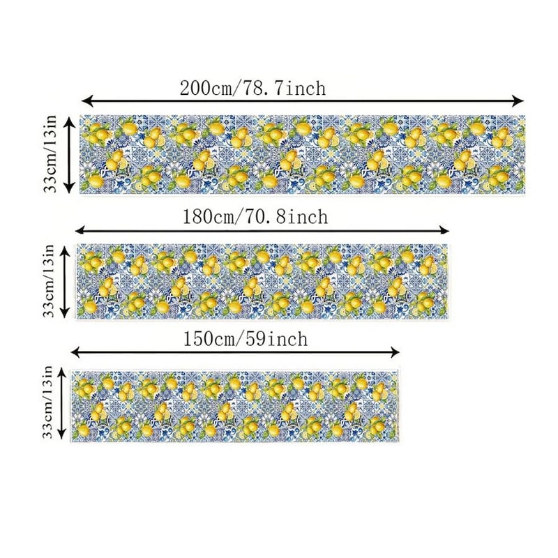 Summer Lemon Linen Table Runner Farmhouse Citrus Table Decor For Kitchen Dining Party Settings 4