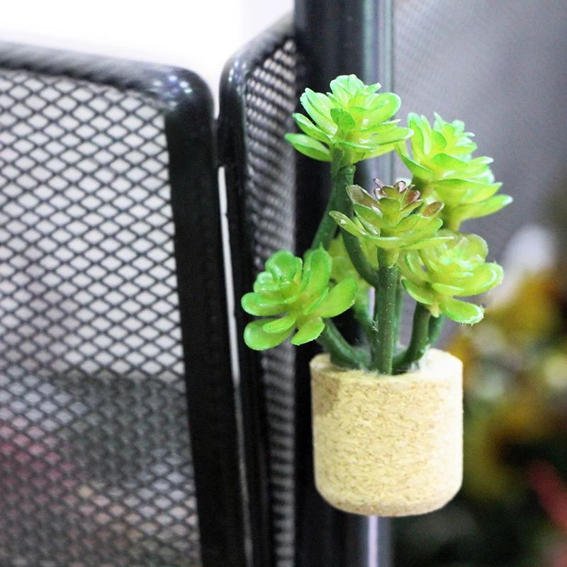 Miniature Dollhouse Potted Plants Realistic Greenery Decor For 112 Scale Mini Garden DIY Scenes 3