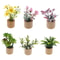 Miniature Dollhouse Potted Plants Realistic Greenery Decor For 112 Scale Mini Garden DIY Scenes 2