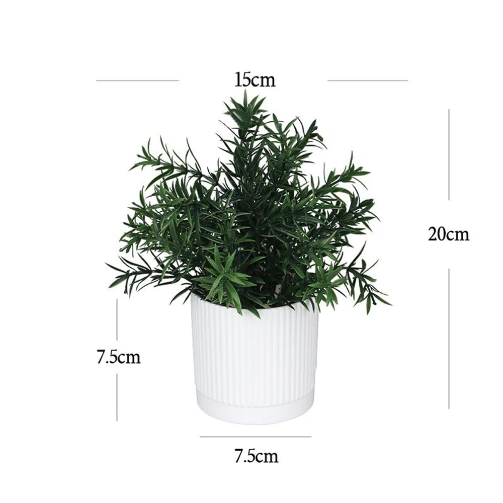 Artificial Bonsai Potted Plant Realistic Mini Tree Decor For Home Office Garden Display 6
