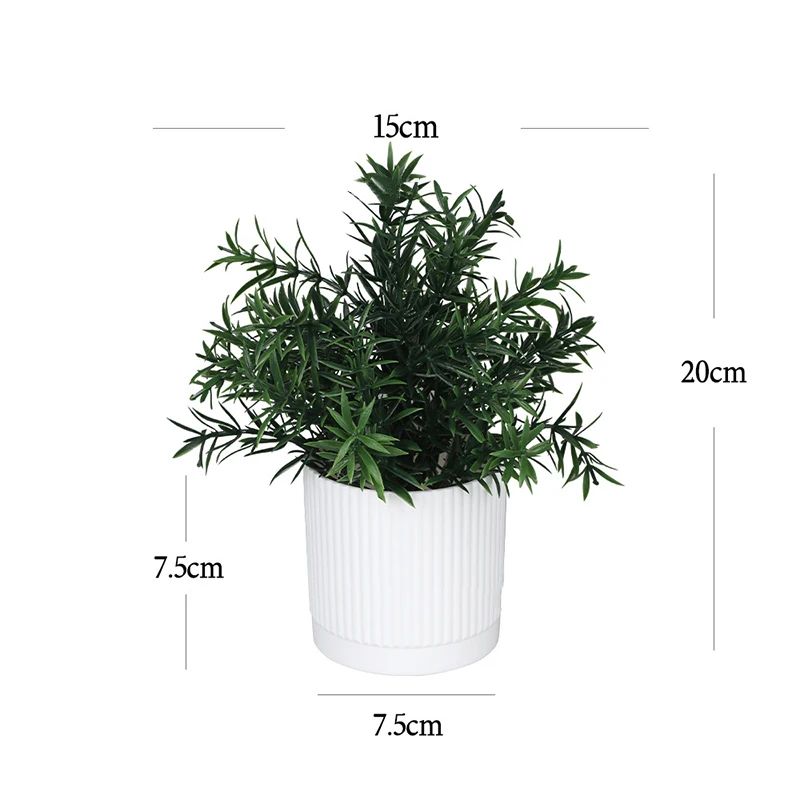 Artificial Bonsai Potted Plant Realistic Mini Tree Decor For Home Office Garden Display 6