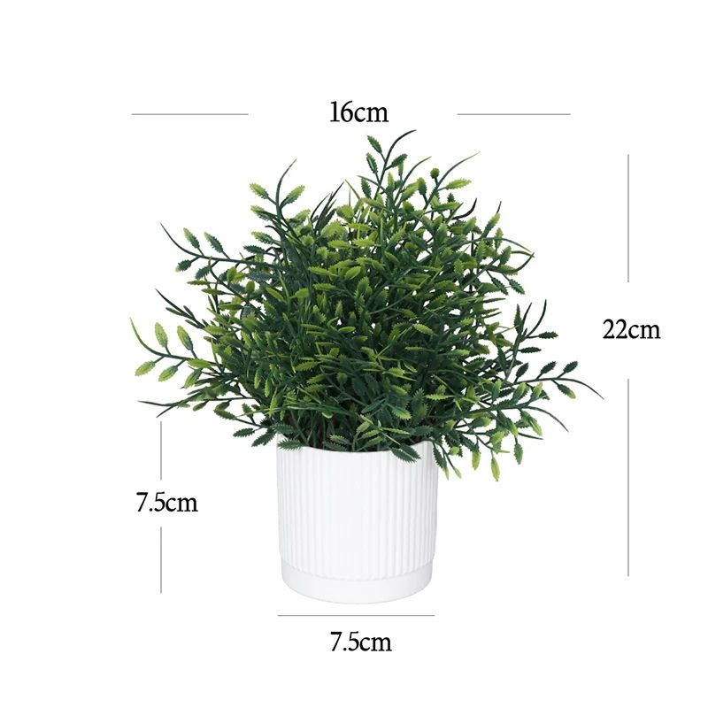 Artificial Bonsai Potted Plant Realistic Mini Tree Decor For Home Office Garden Display 7