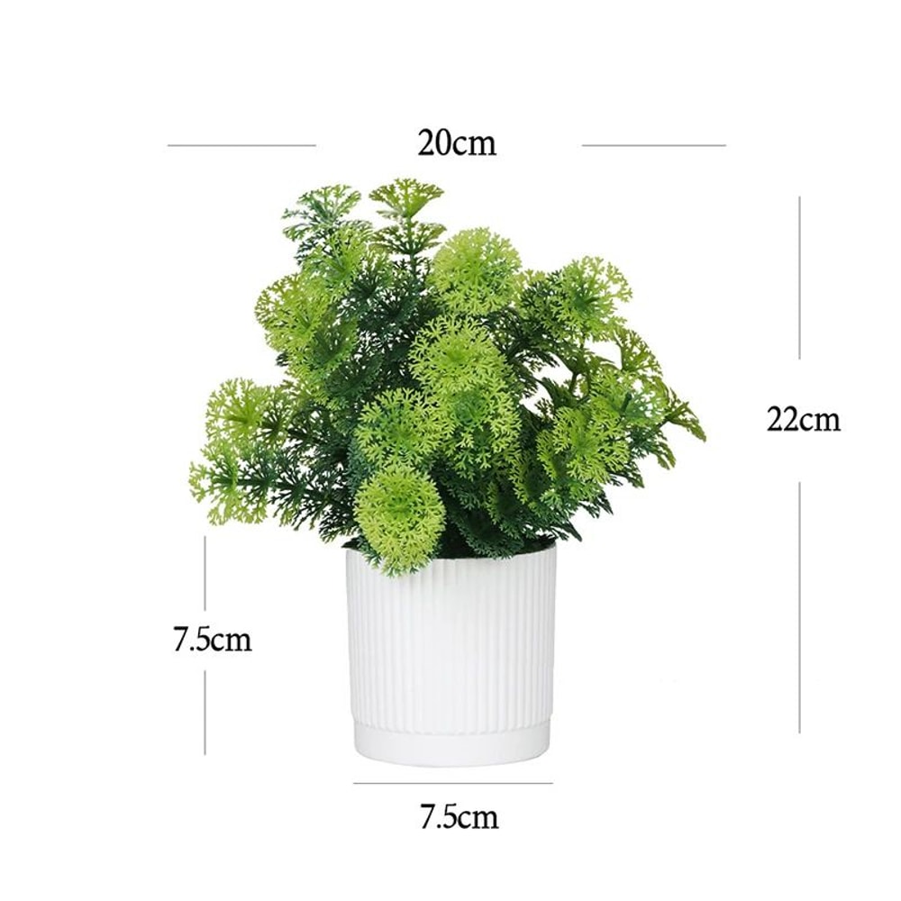 Artificial Bonsai Potted Plant Realistic Mini Tree Decor For Home Office Garden Display 8