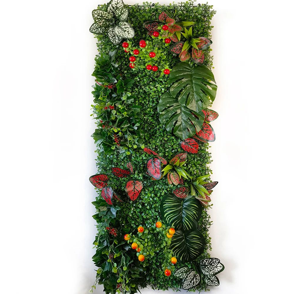 Artificial Grass Wall Panel Realistic Greenery Backdrop For Home Garden Wedding Decor 6