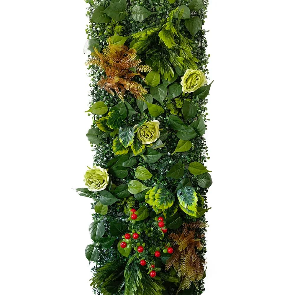 Artificial Grass Wall Panel Realistic Greenery Backdrop For Home Garden Wedding Decor 18