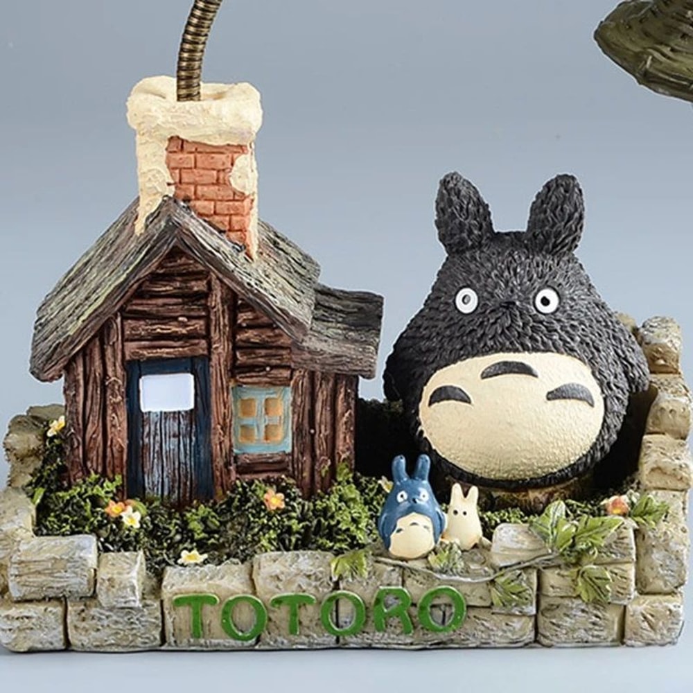 Cartoon Anime Wooden House Night Light Cute LED Desk Lamp For Room Office Gift Decor 6