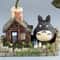 Cartoon Anime Wooden House Night Light Cute LED Desk Lamp For Room Office Gift Decor 6