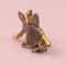 Golden Fortune Brass Goldfish Figurine Retro Lucky Ornament For Home Desk Tea Pet Decor 2