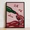 Parisian Bistro Canvas Wall Art Lemon Wine Oyster French Breakfast Poster For Kitchen Cafe Decor 6