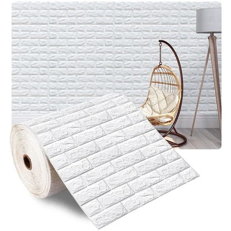FlexiBrick 3D Foam Wall Panels SelfAdhesive Waterproof Brick Wallpaper For Stylish Home Interiors 12