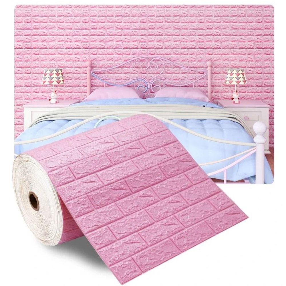 FlexiBrick 3D Foam Wall Panels SelfAdhesive Waterproof Brick Wallpaper For Stylish Home Interiors 18
