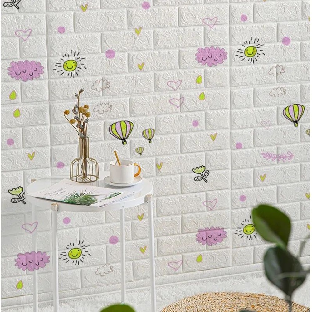 FlexiBrick 3D Foam Wall Panels SelfAdhesive Waterproof Brick Wallpaper For Stylish Home Interiors 20