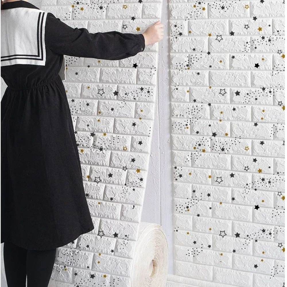 FlexiBrick 3D Foam Wall Panels SelfAdhesive Waterproof Brick Wallpaper For Stylish Home Interiors 21