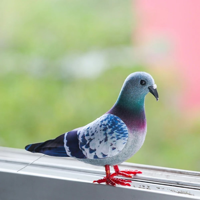 Lifelike Grey Dove Decorative Figurine Realistic Artificial Bird For Home Events Photography Prop 0