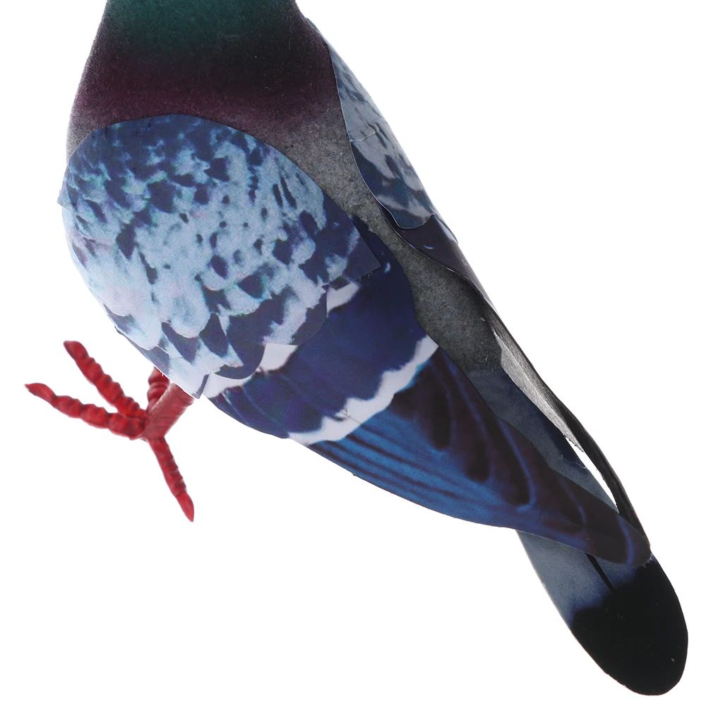 Lifelike Grey Dove Decorative Figurine Realistic Artificial Bird For Home Events Photography Prop 3
