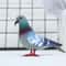 Lifelike Grey Dove Decorative Figurine Realistic Artificial Bird For Home Events Photography Prop 2