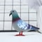 Lifelike Grey Dove Decorative Figurine Realistic Artificial Bird For Home Events Photography Prop 2