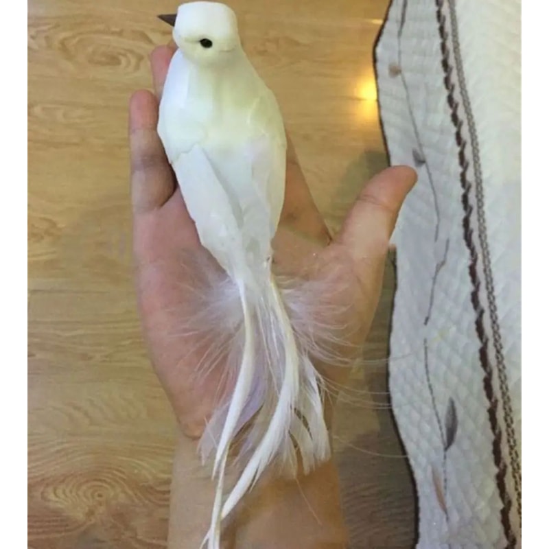 Lifelike Grey Dove Decorative Figurine Realistic Artificial Bird For Home Events Photography Prop 9