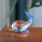 VividGlass Mini Pocket Fish Figurine Handcrafted Colorful Glass Ornament For Desk Home Decor 7