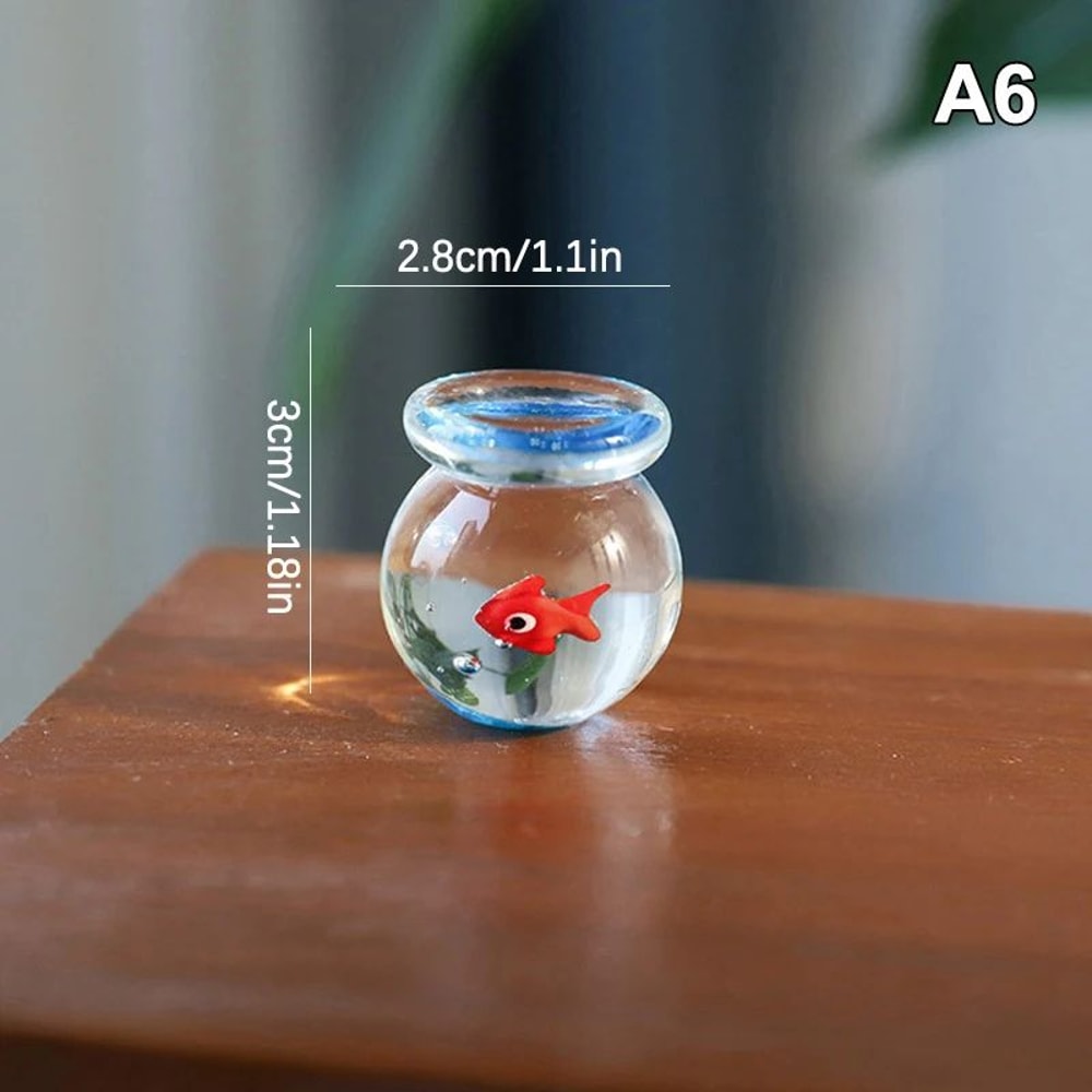 VividGlass Mini Pocket Fish Figurine Handcrafted Colorful Glass Ornament For Desk Home Decor 11