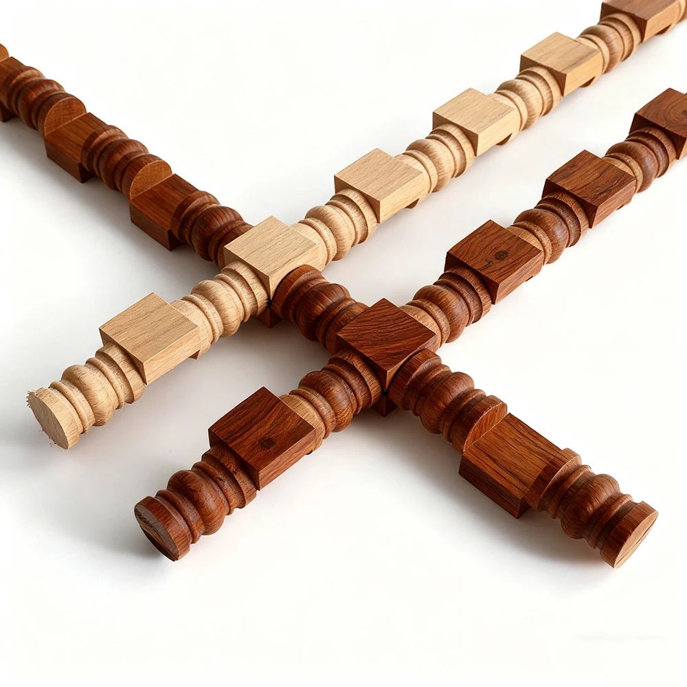 OrnateCraft Vintage Wood Applique Trim Carved Decorative Molding For Furniture Wall Accents 4