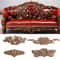 Carved Wood Rose Applique European Floral Trim For Cabinet Door Wall Decor 1
