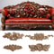 Carved Wood Rose Applique European Floral Trim For Cabinet Door Wall Decor 1