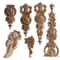 Carved Wood Rose Applique European Floral Trim For Cabinet Door Wall Decor 5