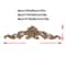 Elegant Rose Wood Carving Applique Set 2pcs European Floral Cabinet Furniture Decor Trim 1