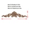 Elegant Rose Wood Carving Applique Set 2pcs European Floral Cabinet Furniture Decor Trim 1