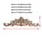 Elegant Rose Wood Carving Applique Set 2pcs European Floral Cabinet Furniture Decor Trim 2