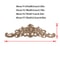 Elegant Rose Wood Carving Applique Set 2pcs European Floral Cabinet Furniture Decor Trim 2