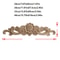 Elegant Rose Wood Carving Applique Set 2pcs European Floral Cabinet Furniture Decor Trim 3