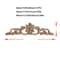 Elegant Rose Wood Carving Applique Set 2pcs European Floral Cabinet Furniture Decor Trim 5