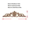 Elegant Rose Wood Carving Applique Set 2pcs European Floral Cabinet Furniture Decor Trim 5