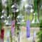 ZenGlow Glass Wind Chime Transparent Hanging Wind Bell For Garden JapaneseInspired Home Decor 0