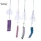 ZenGlow Glass Wind Chime Transparent Hanging Wind Bell For Garden JapaneseInspired Home Decor 5