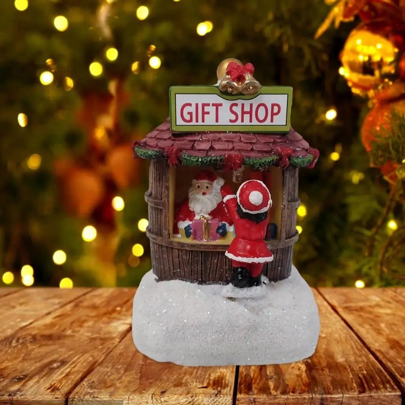 Festive Glow LED Christmas Village House Musical LightUp Holiday Desktop Decoration 5