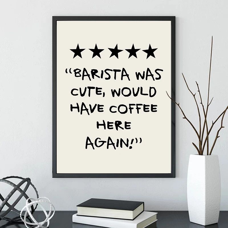 Bone Brew Minimalist Canvas Poster Skeleton Coffee Line Art Wall Decor For Kitchen Cafe 1