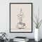 Bone Brew Minimalist Canvas Poster Skeleton Coffee Line Art Wall Decor For Kitchen Cafe 2