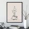 Bone Brew Minimalist Canvas Poster Skeleton Coffee Line Art Wall Decor For Kitchen Cafe 2