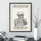 Bone Brew Minimalist Canvas Poster Skeleton Coffee Line Art Wall Decor For Kitchen Cafe 5