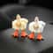 Cheeky Quack Duck Figurine Funny Middle Finger Resin Statue With Glasses For Desk Home Decor 0