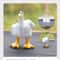 Cheeky Quack Duck Figurine Funny Middle Finger Resin Statue With Glasses For Desk Home Decor 3