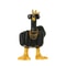 Cheeky Quack Duck Figurine Funny Middle Finger Resin Statue With Glasses For Desk Home Decor 6