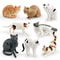 CozyPaws Lying Orange Cat Figurine Cute Mini Pet Desktop Decor For Home Office 4