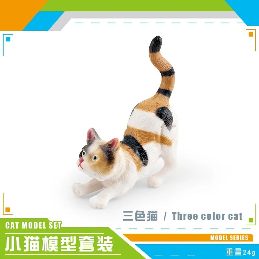 CozyPaws Lying Orange Cat Figurine Cute Mini Pet Desktop Decor For Home Office 7