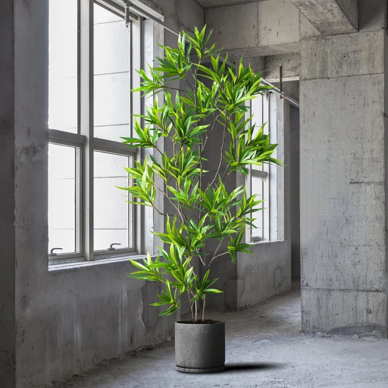 Tropical Luxe Artificial Palm Tree Realistic Large Faux Green Plant For Home Garden Event Decor 0